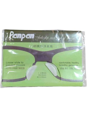 Betül Optik Panpan Şeffaf Kaymaz Silikon Burun Pedi Kadın ve Erkekler İçin Şık ve Rahat Kullanım