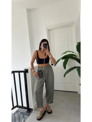 Kadın Skye Modal Paça Tutturmalı Pantolon