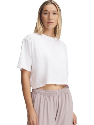 Under Armour Rival SS Kadın T-Shirt Beyaz XL Günlük Kullanım için Rahat Kesim ve Yumuşak Kumaş