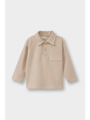 DeFacto Erkek Bebek Gömlek Yaka Selanik Kumaş Sweatshirt F9367A525WN