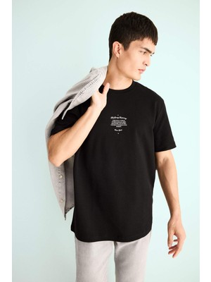 DeFacto Nefes Alabilen Baskılı Tişört F3475AX25AU