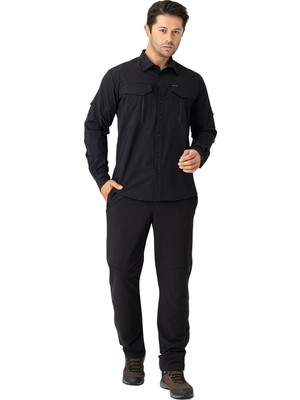 Crozwise Outdoor Kalın Erkek Alt Eşofman 2242 Siyah