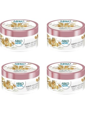 Arko Nem, Prebiyotik, Yulaf Sütü, El ve Vücut Kremi - 250 ml x 4 Adet