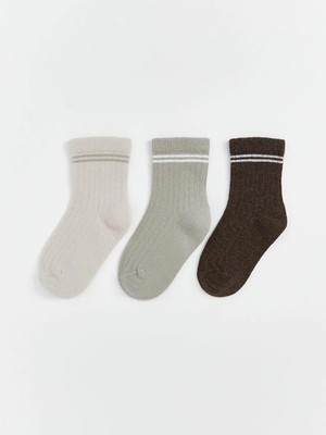 Erkek Bebek Soket Çorap 3'lü  (W5)