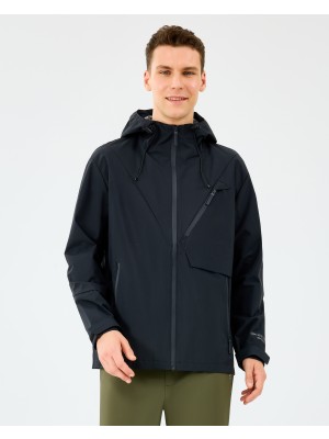 Skechers M Coated Jacket Erkek Siyah Mont S2520134-3817