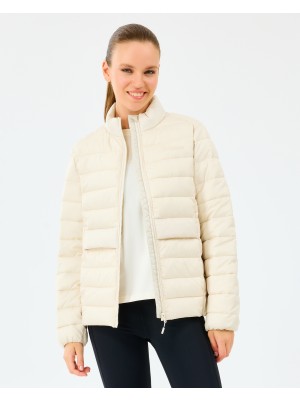 Skechers W Padded Jacket Kadın Ecru Mont S242063-1983