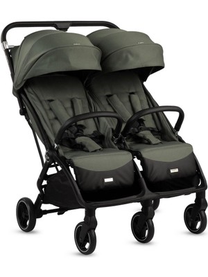 Duplo Ikiz Bebek Arabası Yeşil