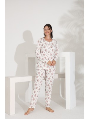 Etoile %100 Pamuk Uzun Kol Kadın Pijama Takımı 98290