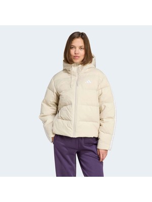 Adidas Sportswear JM4107 Essentials Climawarm 3-Stripes Puffer Down Hooded Jacket