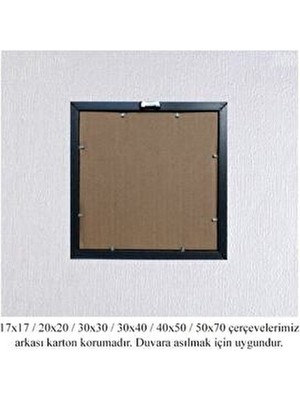 As Ticaret Koyu Ahşap Fotoğraf Çerçevesi 50 x 70 cm Renkli Tasarım Hafif ve Şık