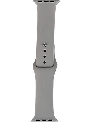 Good Case Apple Watch 11 (46MM) Uyumlu Klasik Silikon Kordon Gri