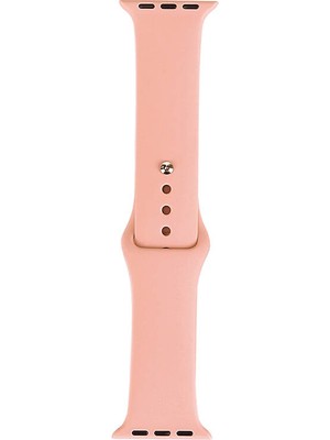 Good Case Apple Watch 9 (41MM) Uyumlu Klasik Silikon Kordon Pudra