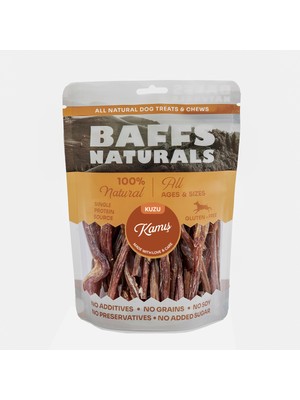 Baffs Naturals Kuzu Kamış %100 Doğal Çiğnemelik Köpek Ödül Maması 100 gr