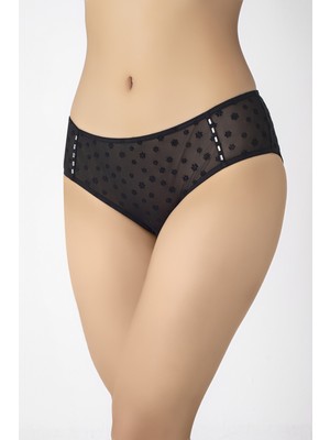 Transparan Kumaş Bikini Kesim Kadın Külot