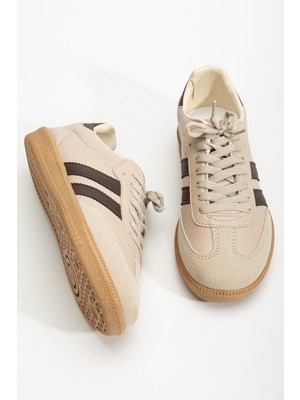 Daxtors Sanbo Unisex Ortopedik Spor Ayakkabı Düz Tabanlı Suni Deri Sneaker