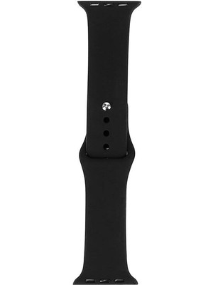 Good Case Apple Watch 9 (41MM) Uyumlu Klasik Silikon Kordon Siyah