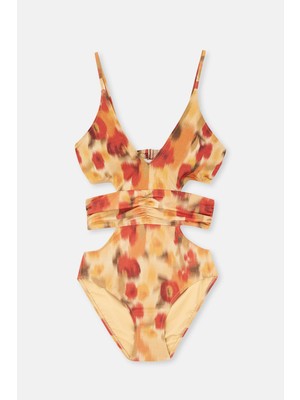 Dagi Multicolor Mayokini Kadın Çok Renkli Desenli Model ile Yazın Keyfini Çıkarın