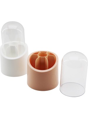 Elis 7 Bölmeli Kapsül Organizer Plastik Hazne - Kristal Mika Fanus Kapak (5264)