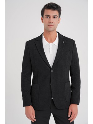 C 723 Ceket Comfort Siyah