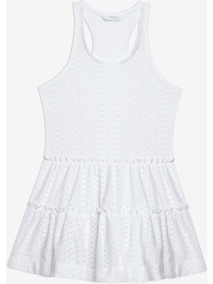 Penti Kız Çocuk Lace Dantel Beyaz Elbise