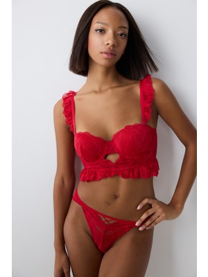 Penti Bloom Kırmızı Croplet Üst