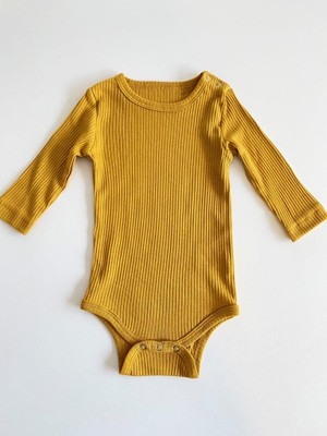 Hardal Fitilli Modal Uzun Kol Body