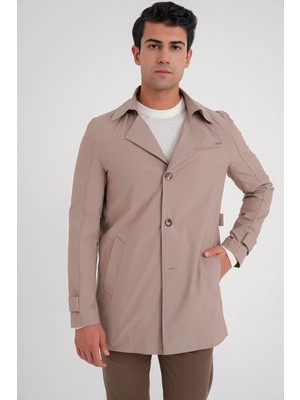 Efor Erkek Slim Fit Bej Kaban KA 093