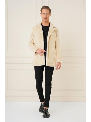 Efor Erkek Slim Fit Bej Kaban KA 087