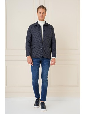 Ka 081 Slim Fit Lacivert Spor Kaban