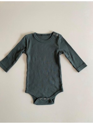 Haki Fitilli Modal Uzun Kol Body