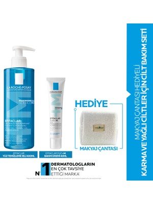 Makyaj Çantası Hediyeli Karma ve Yağlı Ciltler Için Cilt Bakım Seti