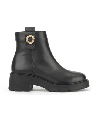 Ziya, Kadın Hakiki Deri Bot 1531030Z2593 Siyah