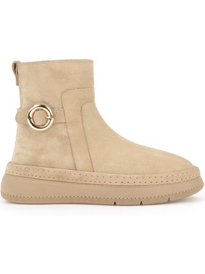 Ziya, Kadın Hakiki Deri Bot 1531050Z26105252K Bej