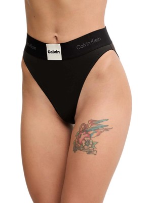 Calvin Klein Kadın Siyah Yüksek Bel Külot LV00QF8611