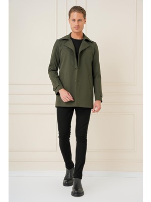 Efor Erkek Slim Fit Haki Kaban KA 086