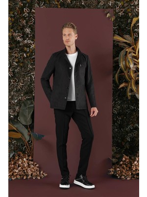 Ka 080 Slim Fit Siyah Spor Kaban