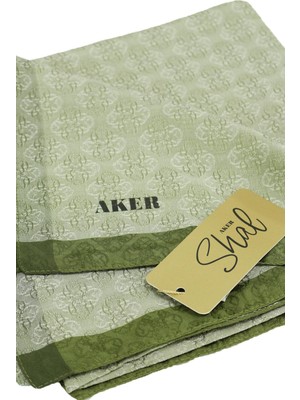 Aker Monogram Jakar Eşarp 6060950-951-HAKİ