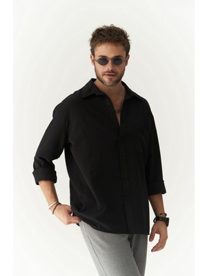 Mai Juan Erkek Siyah Gömlek