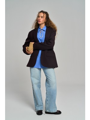 Volme Yıkamalı Mavi Jean Pantolon