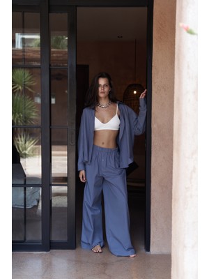 Mai Mirabella İndigo Gömlek Pantolon Takım