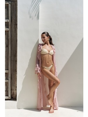 Freya Pembe Uzun Elbise