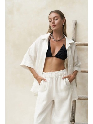 Bohemai Baron Beyaz Gömlek Pantolon Takım