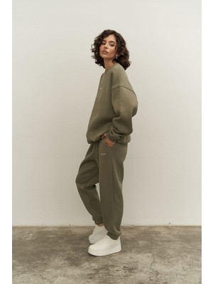 Mai Mini Bike Soft Haki Bisiklet Yaka Eşofman Takım