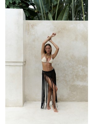 Bohemai Hamper Siyah File Etek