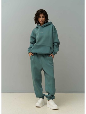 Mai Minimal Baskı Mint Eşofman Takım