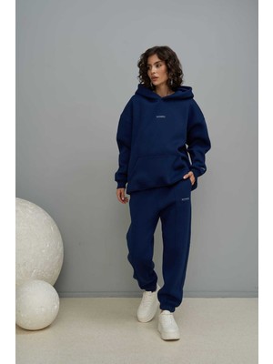 Mai Minimal Baskı Lacivert Eşofman Takım