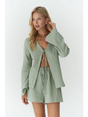 Bohemai Ferriday Çağla Gömlek Şort Takım