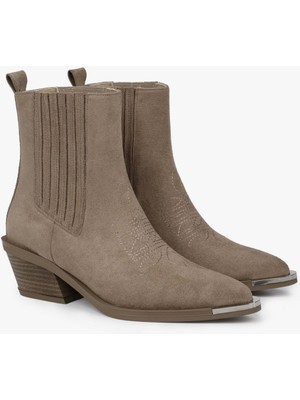 Kadın Stormi Vizon Süet Kovboy Bot