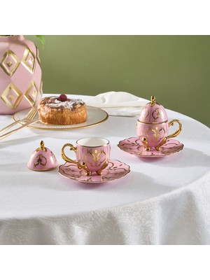 Karaca Faberge Egg 2 Kişilik Kahve Fincanı Pembe 90 ml