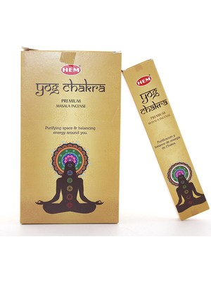 Hem Yog Chakra Masala Aromalı Çubuk Tütsü